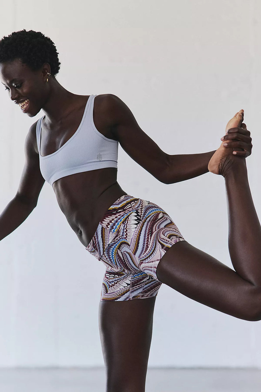 Never Better High-Rise Printed 5" Biker Shorts