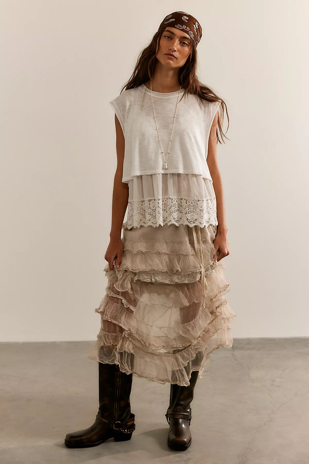 Magnolia Pearl Organza Pissarro Skirt