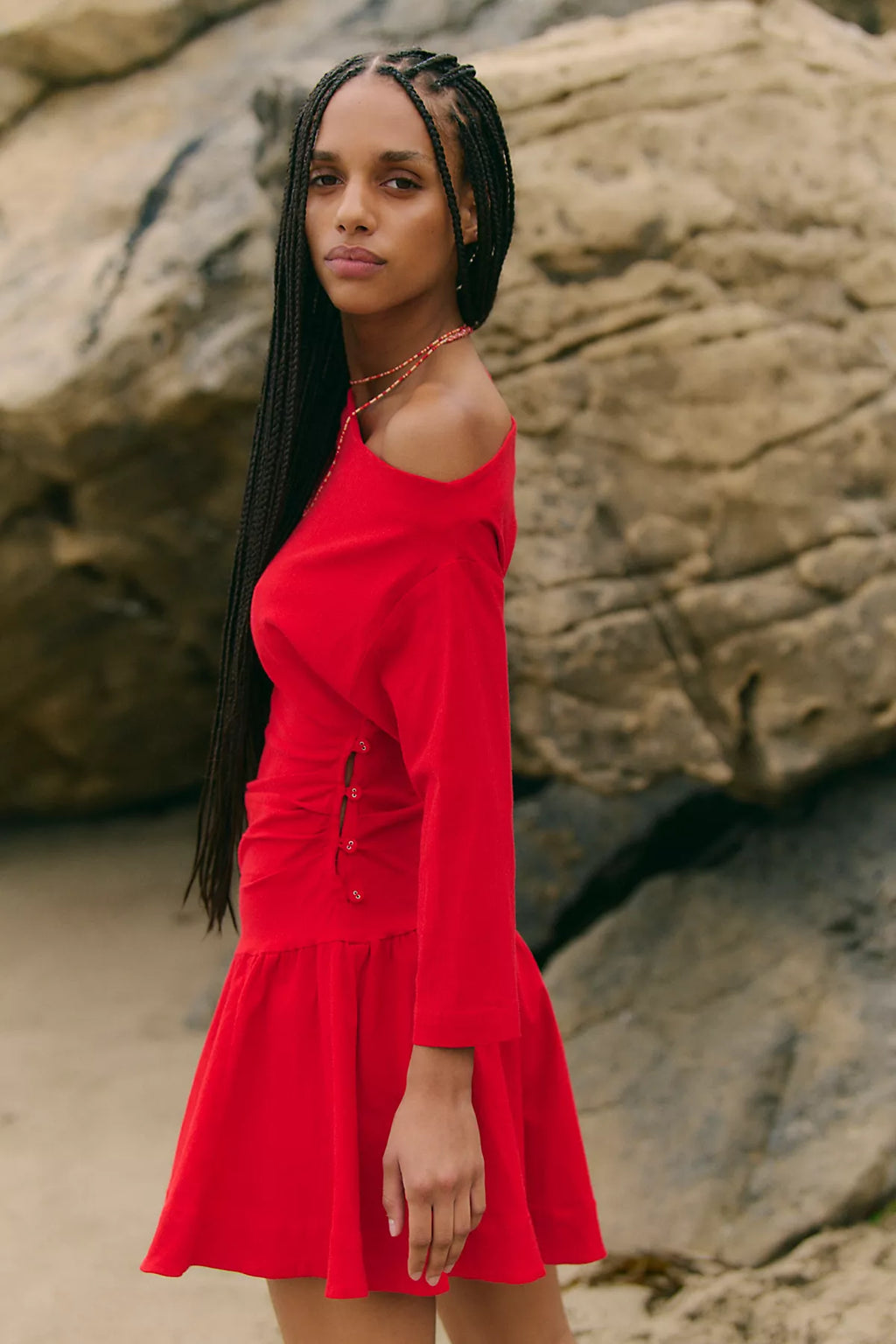 Junie Drop-Waist Mini Dress