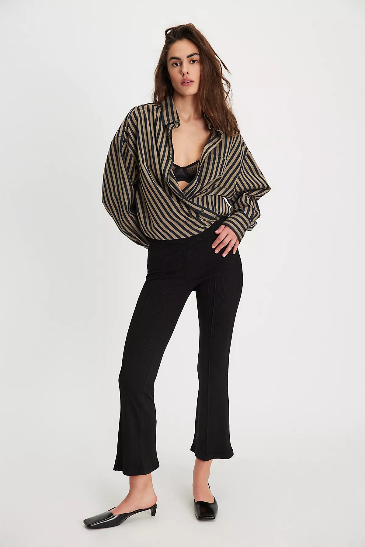 DONNI. The Rib Kick Flare Pants