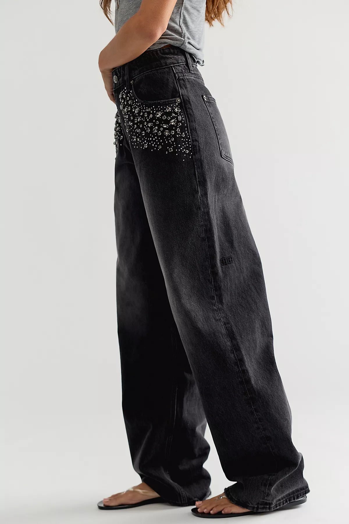 Ksubi Embellished Low Rider Jeans