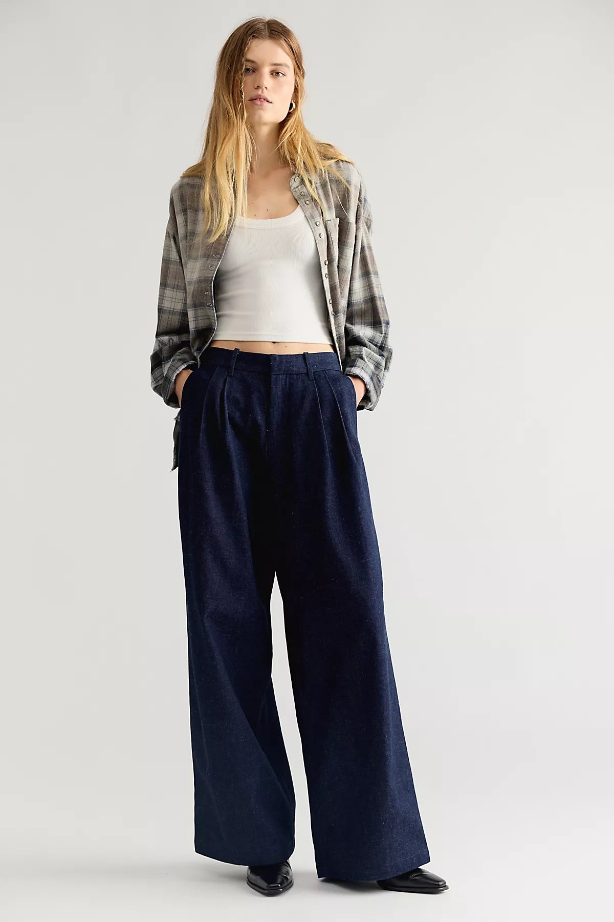 Levi's Blue Tab Denim Pleat Trouser Jeans
