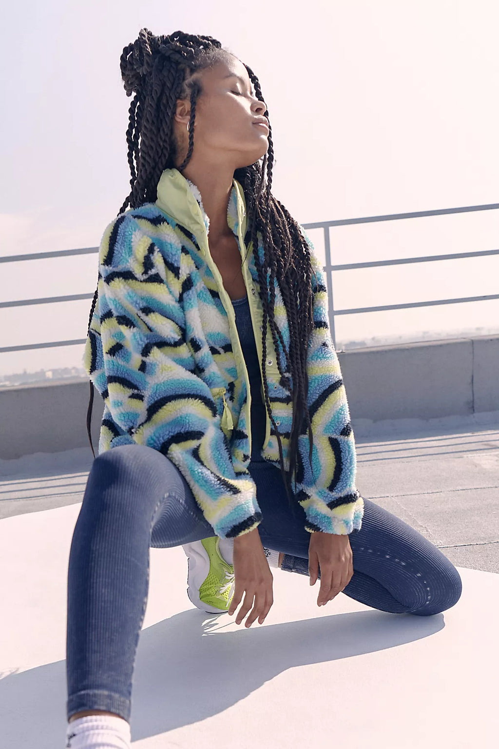 Hit The Slopes Printed Fleece Jacket