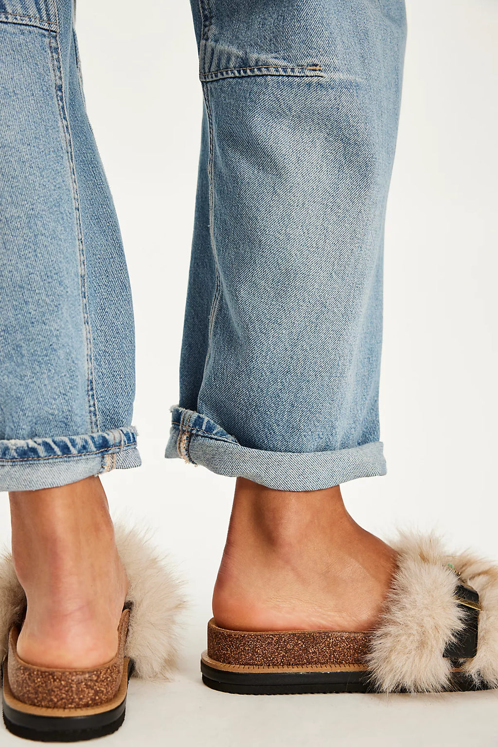 Frankie Faux Fur Slide Sandals