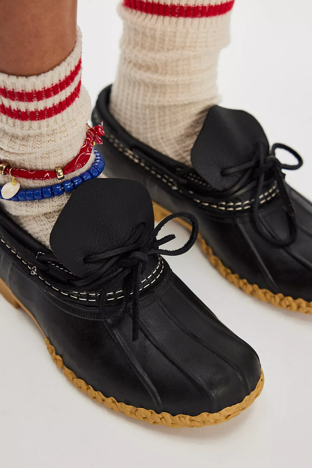 L.L.Bean Boots, Leather Rubber Mocs
