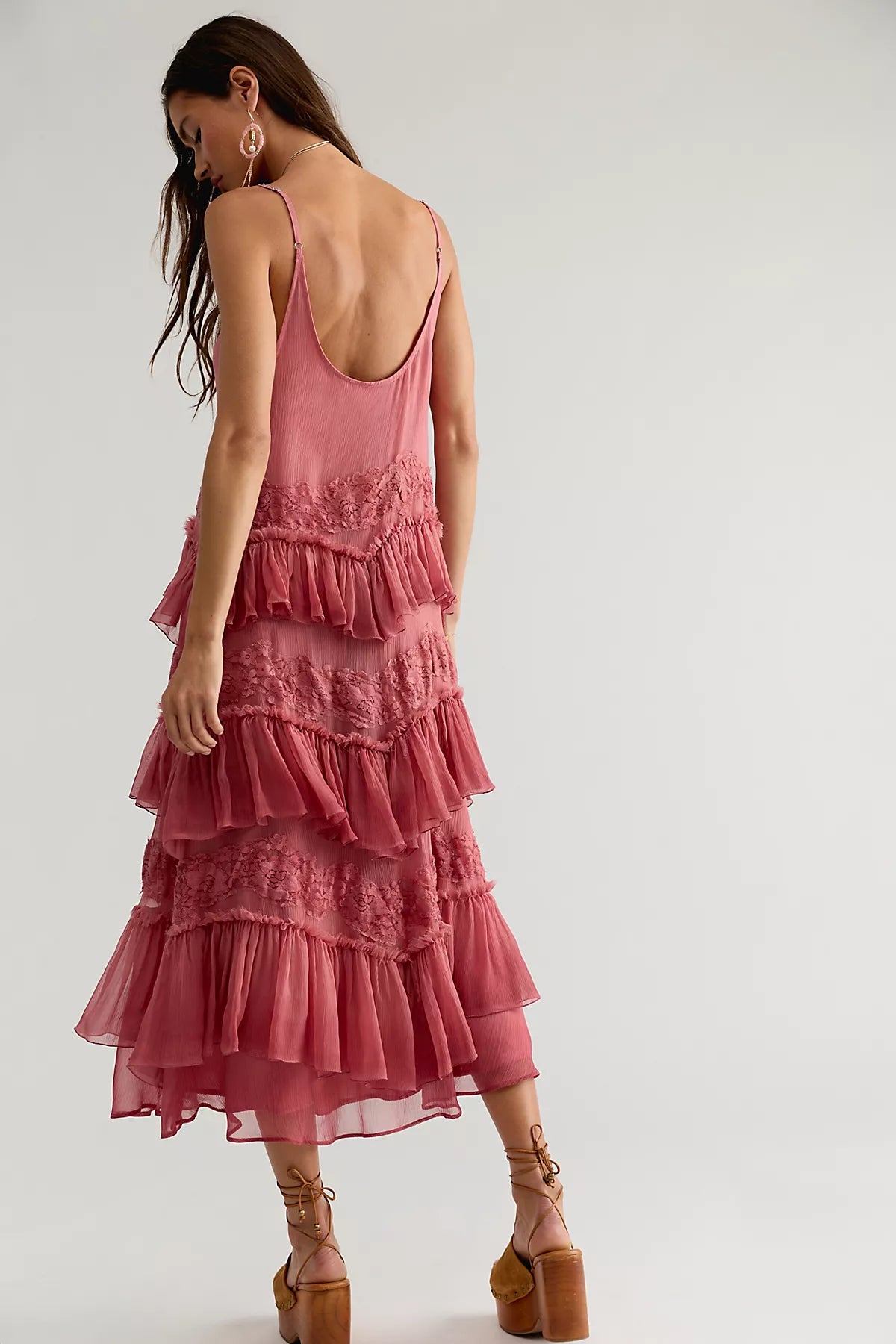 Nigel Preston Tiered Midi Dress