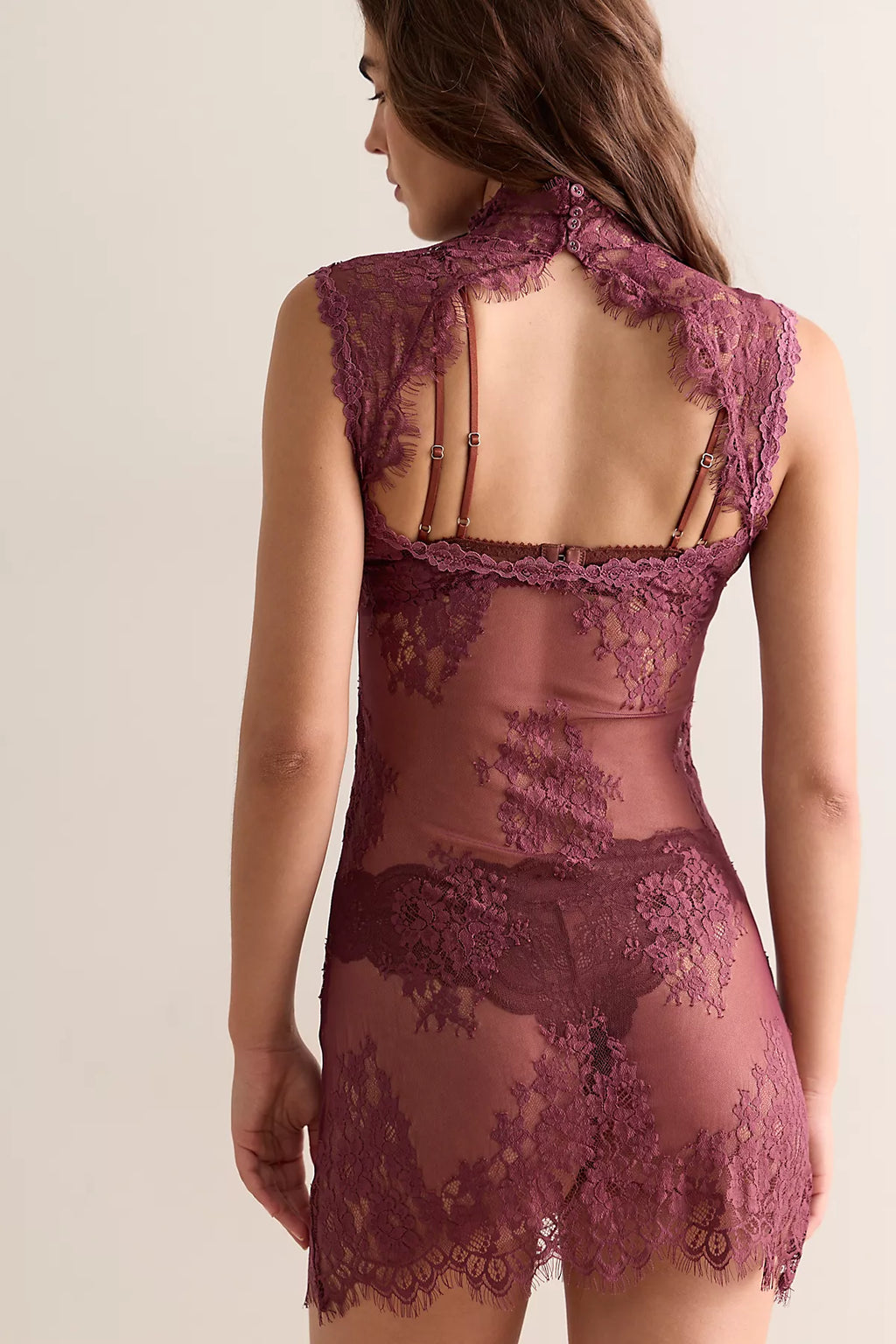 One More Time Mini Slip Dress
