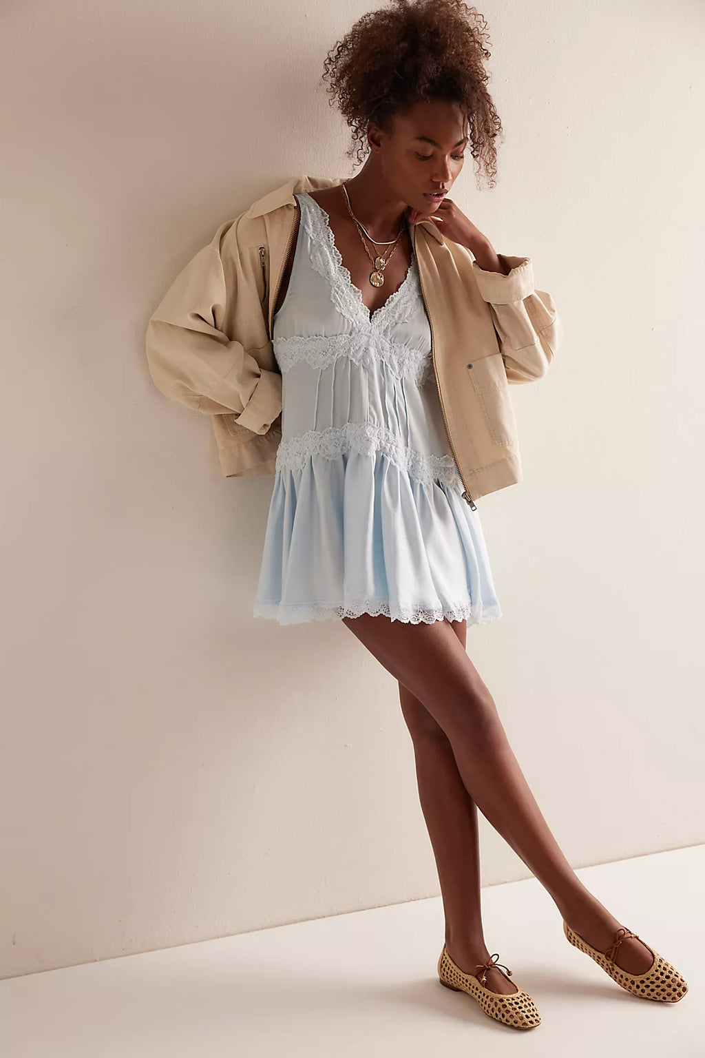 In This Groove Mini Slip Dress