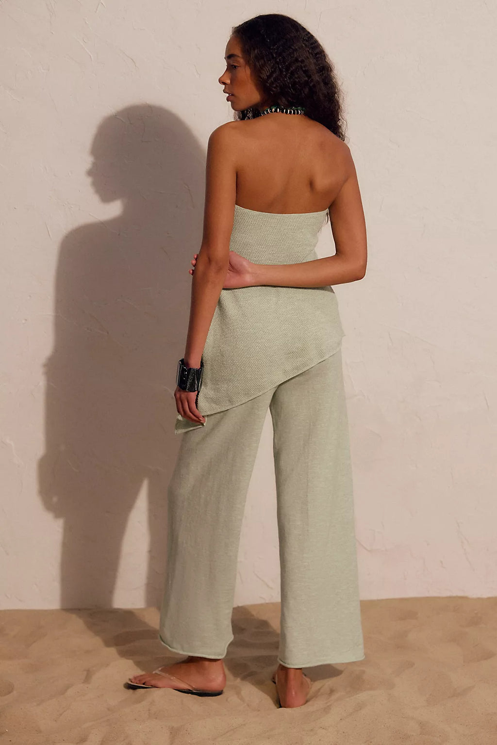 Krista Cotton-Linen Sweater Set