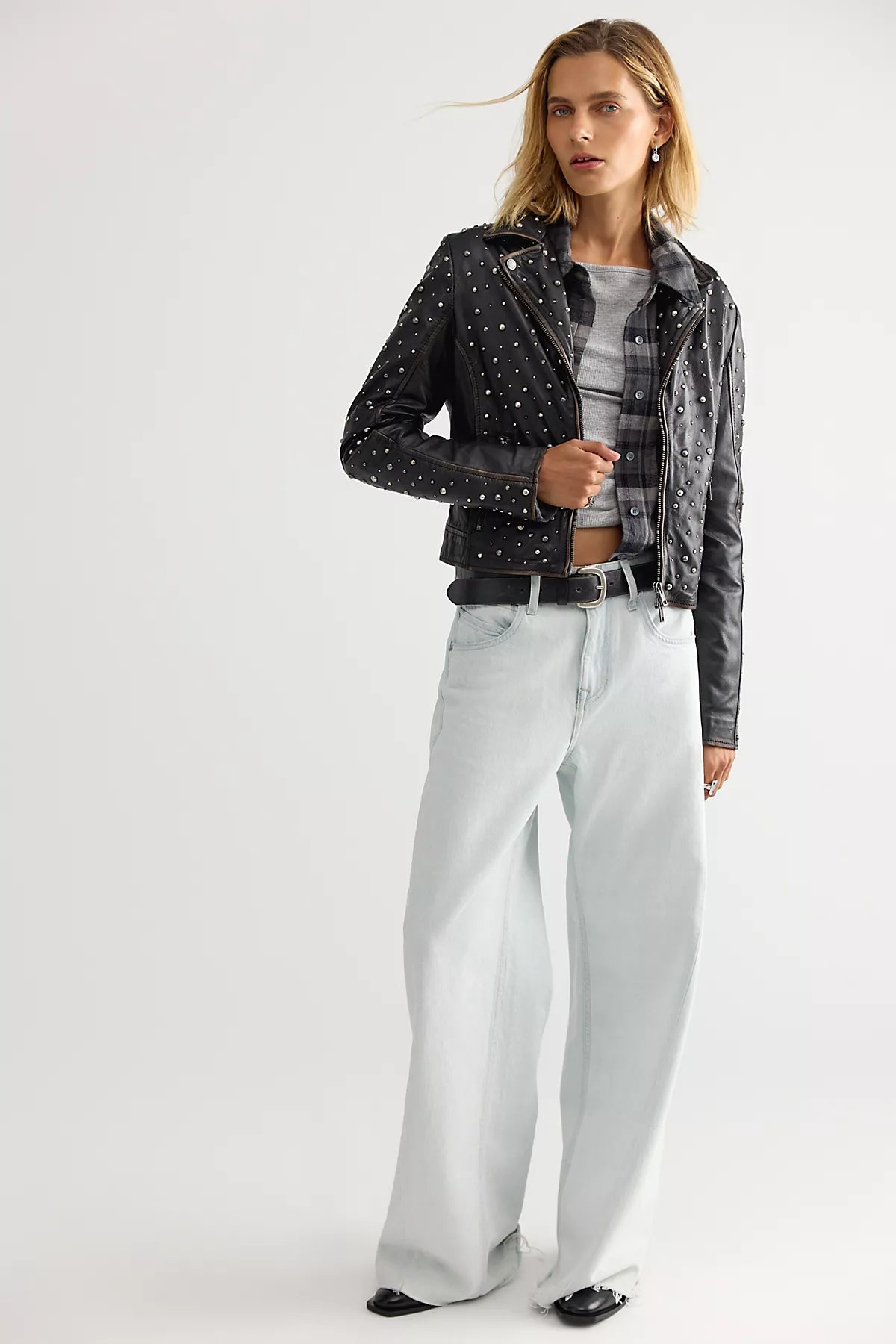 Mauritius Roxanne Leather Moto Jacket