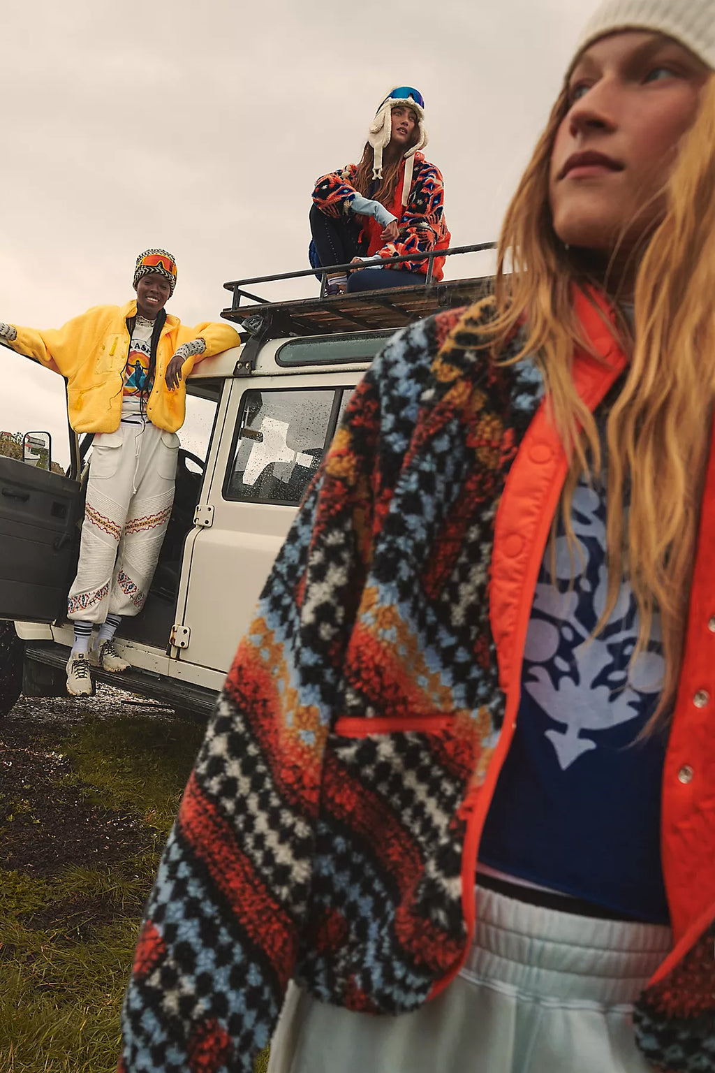 Hit The Slopes Printed Fleece Jacket