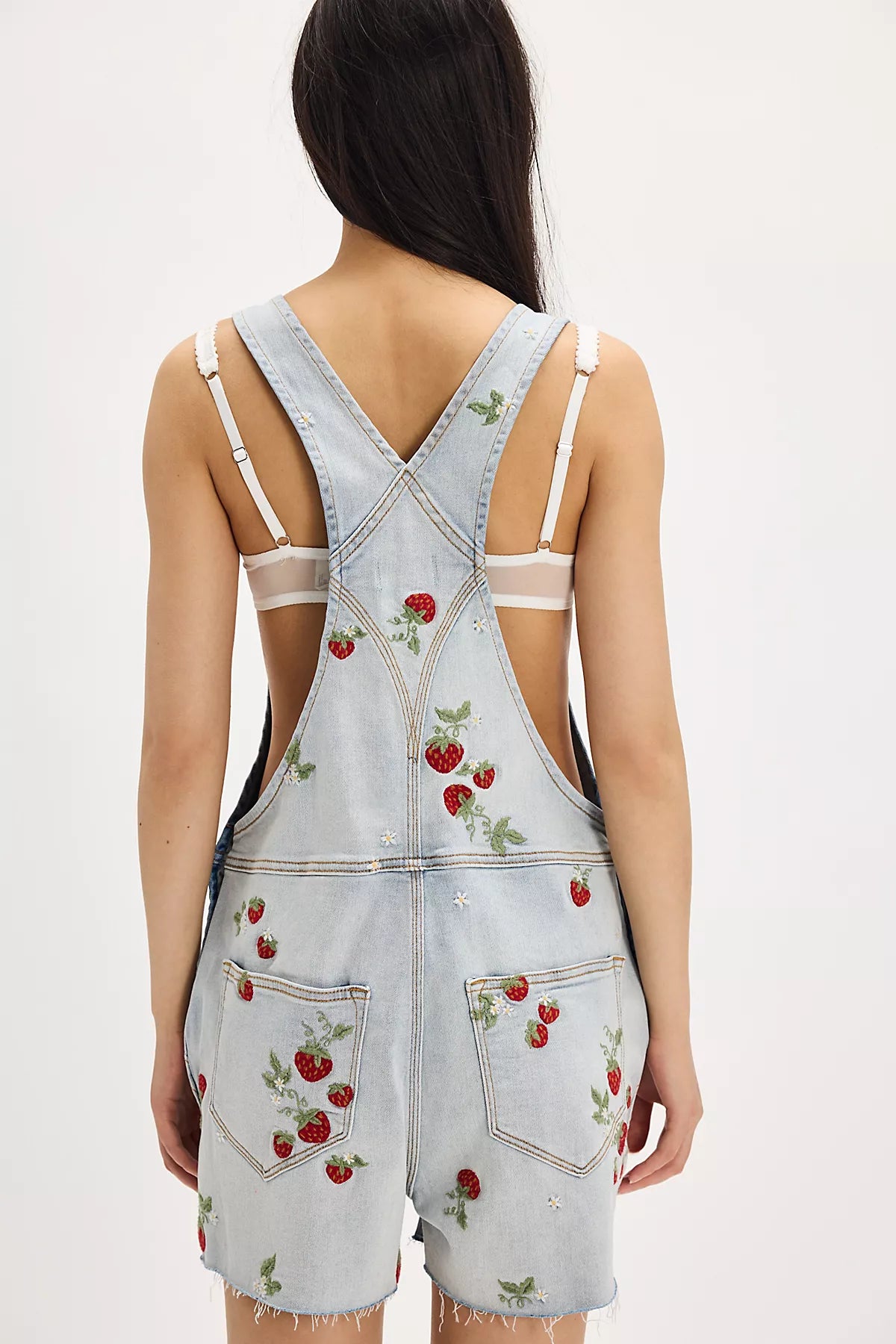 Driftwood Embroidered Shortalls
