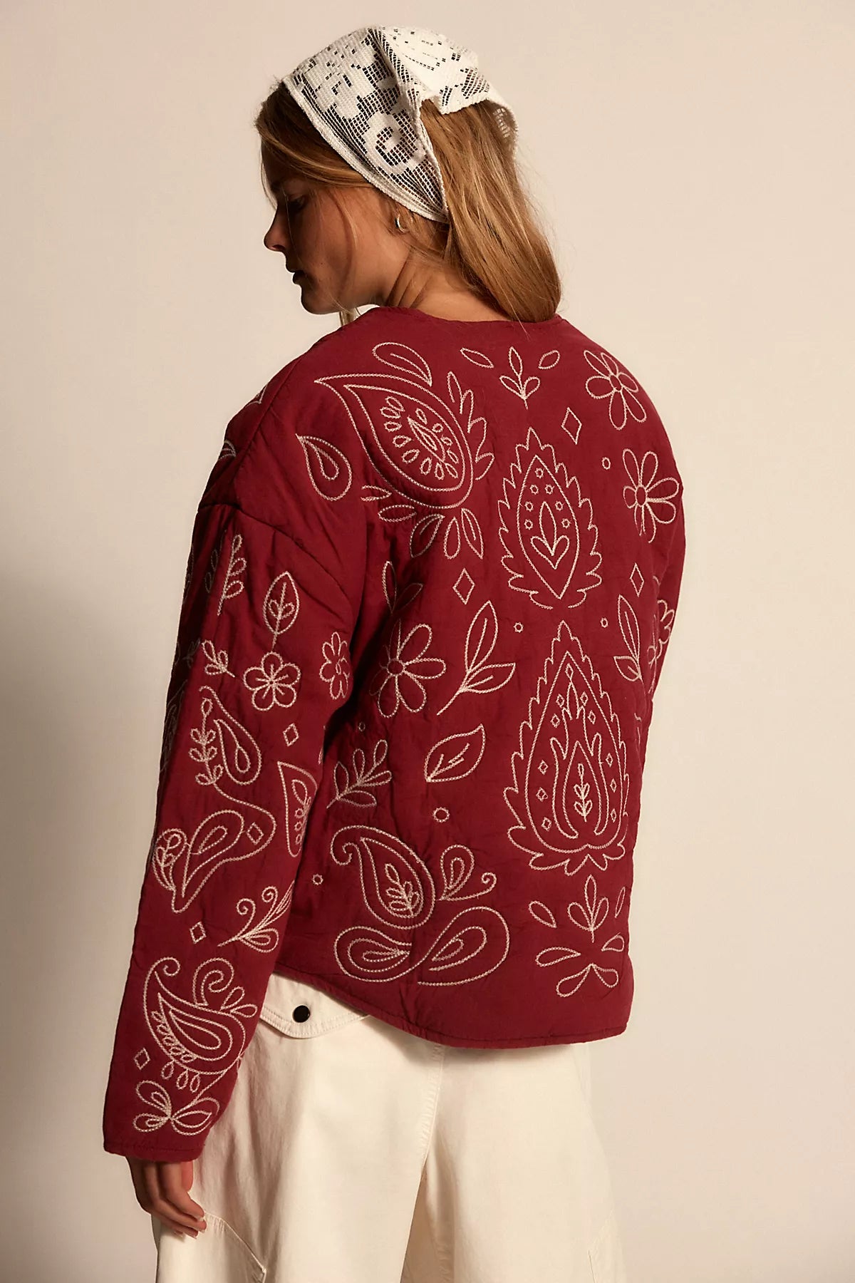 Denim And Bone Bandana Jacket