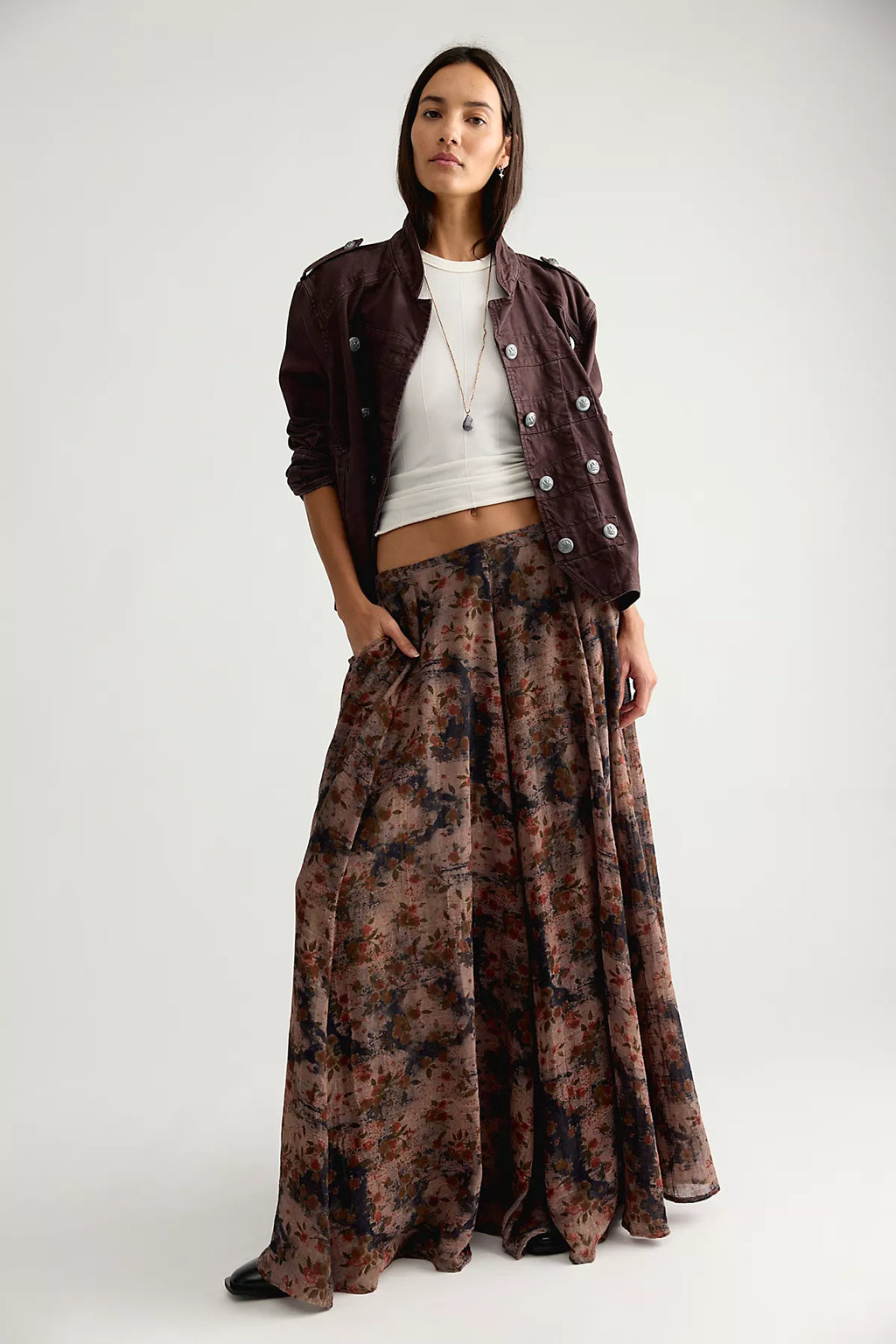 Ives Printed Maxi Skirt