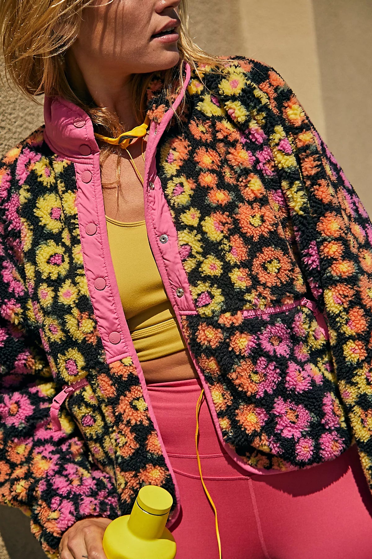 Hit The Slopes Printed Fleece Jacket