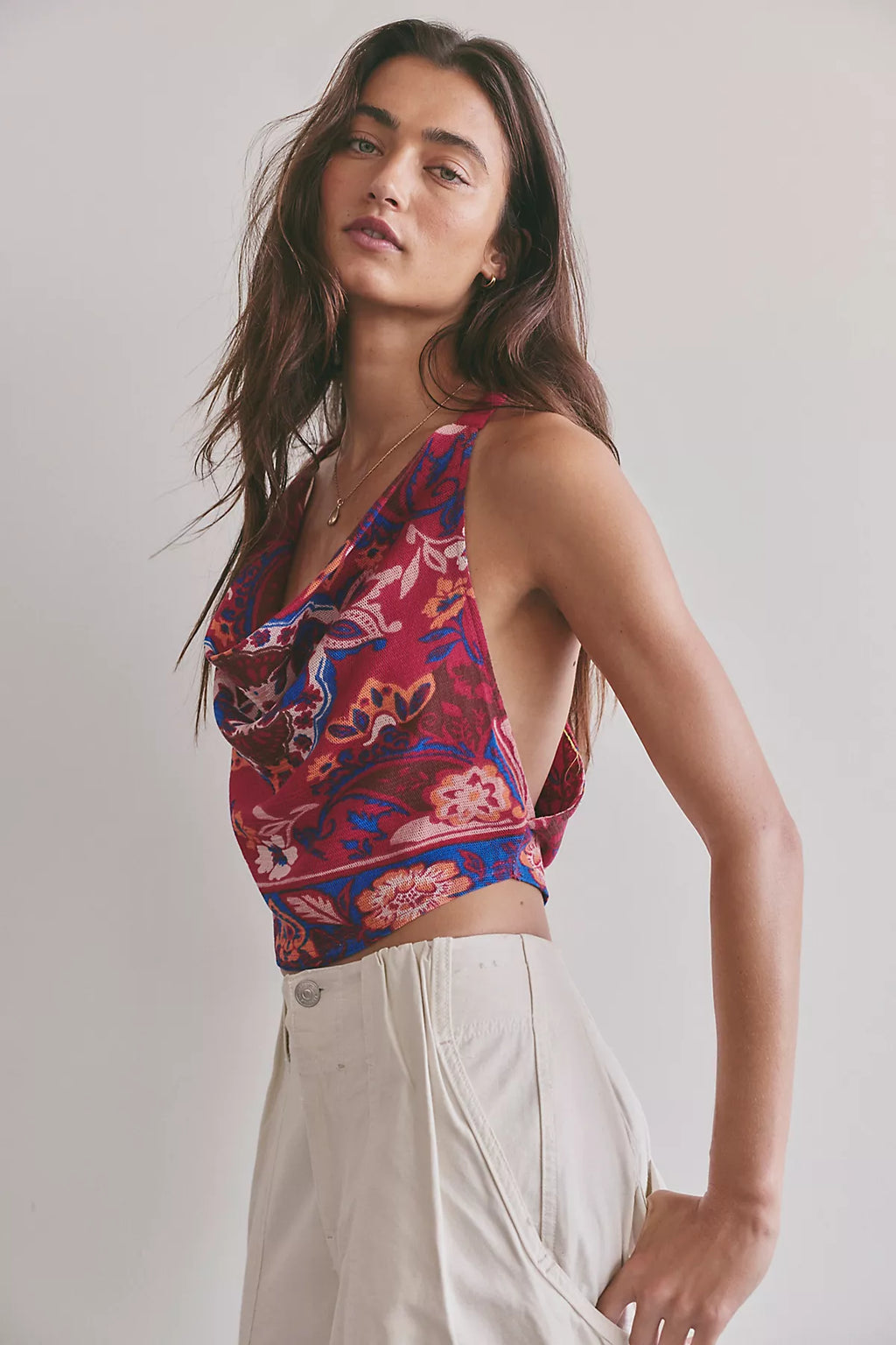 Laila Cowl-Neck Top