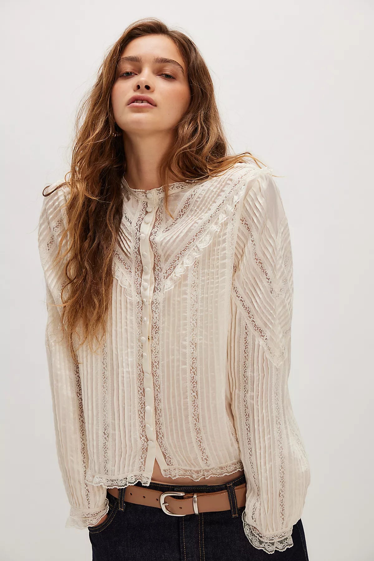 LoveShackFancy Norami Blouse