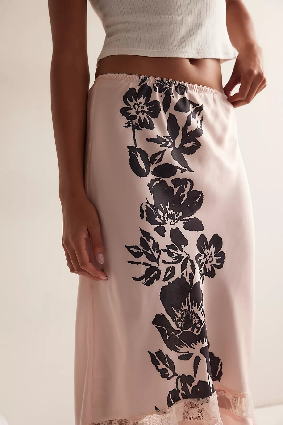 Long Lost Lover Printed Maxi Slip Skirt
