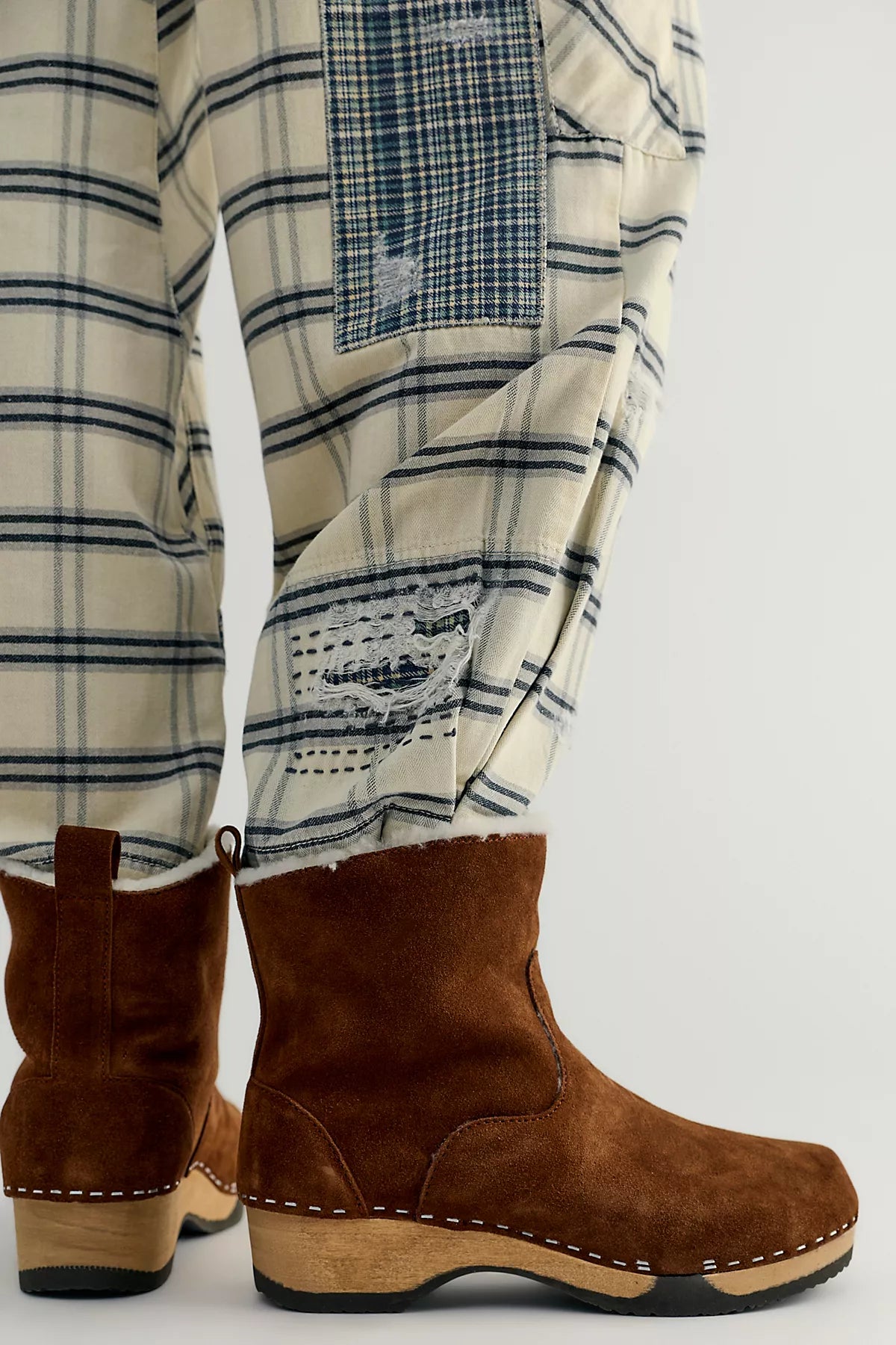 KUNSTEN Fur-Lined Holly Clog Boots