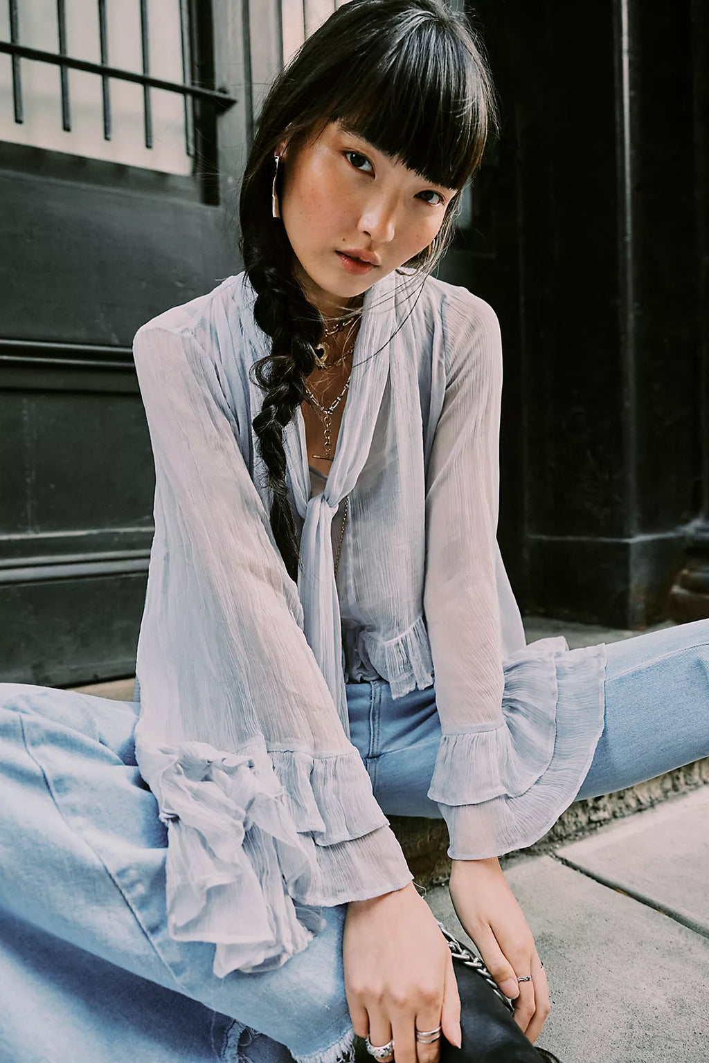 Full Sleeve Frill Top