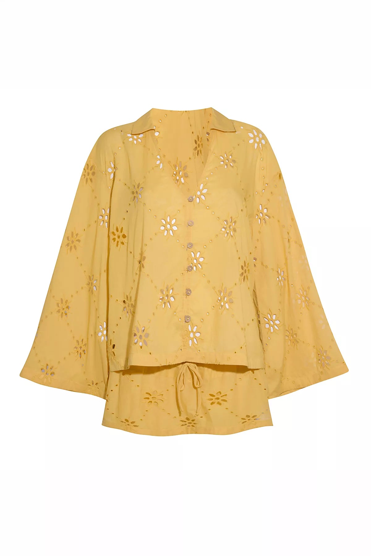 Matthew Williamson x Free People Mesquida Broderie Anglais Button Down