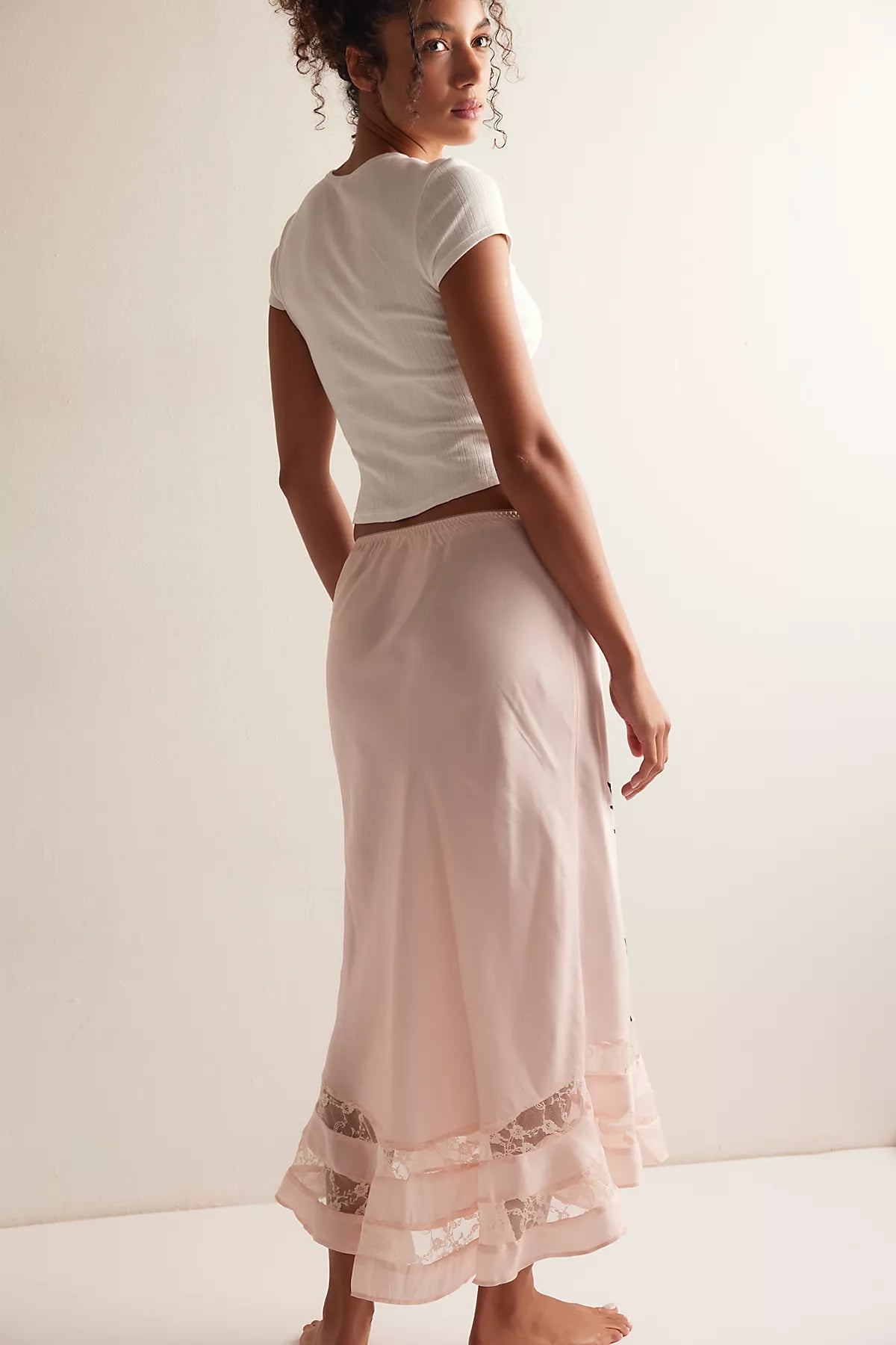 Long Lost Lover Printed Maxi Slip Skirt