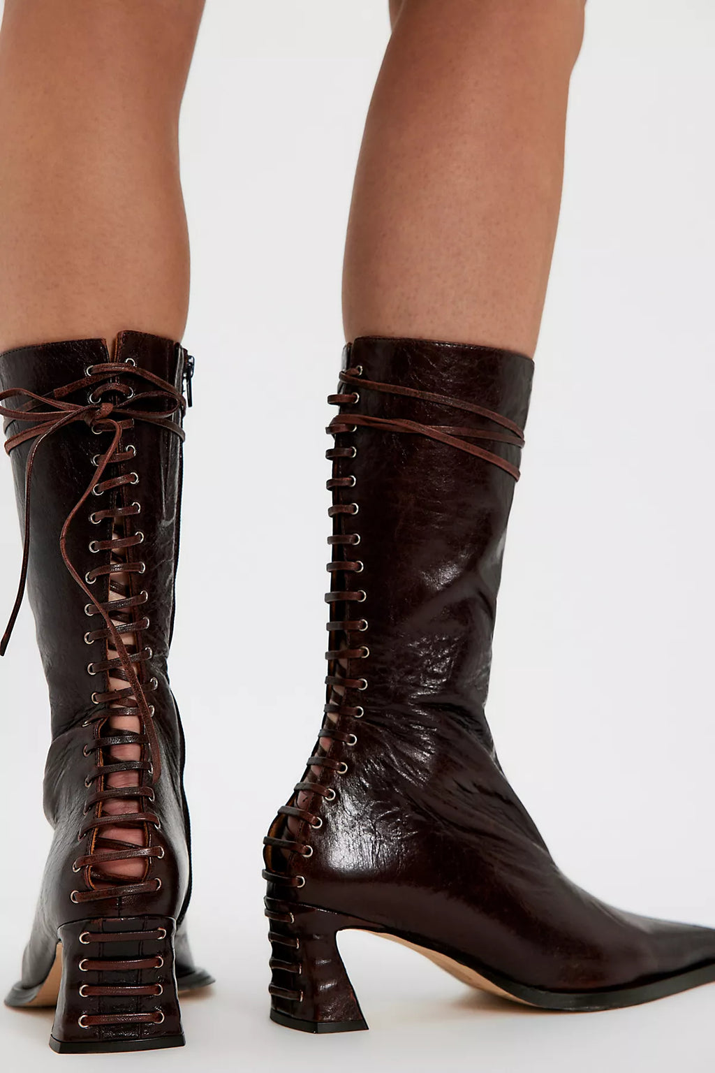 Miista Shelley Back Lace Boots
