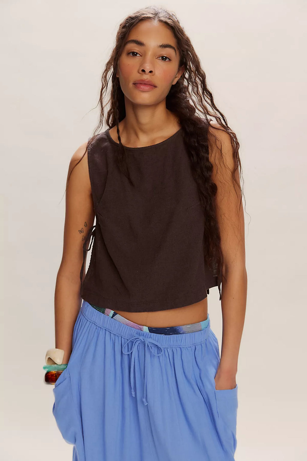 Nora Cotton-Linen Top