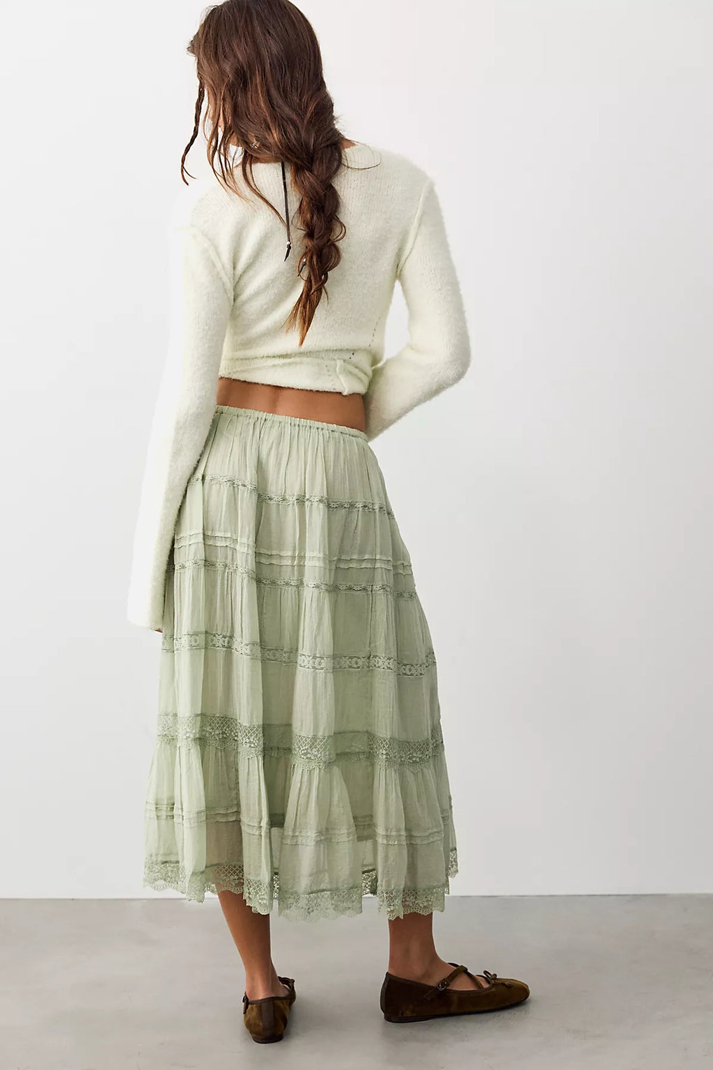 FP One Lily Lace Midi Skirt