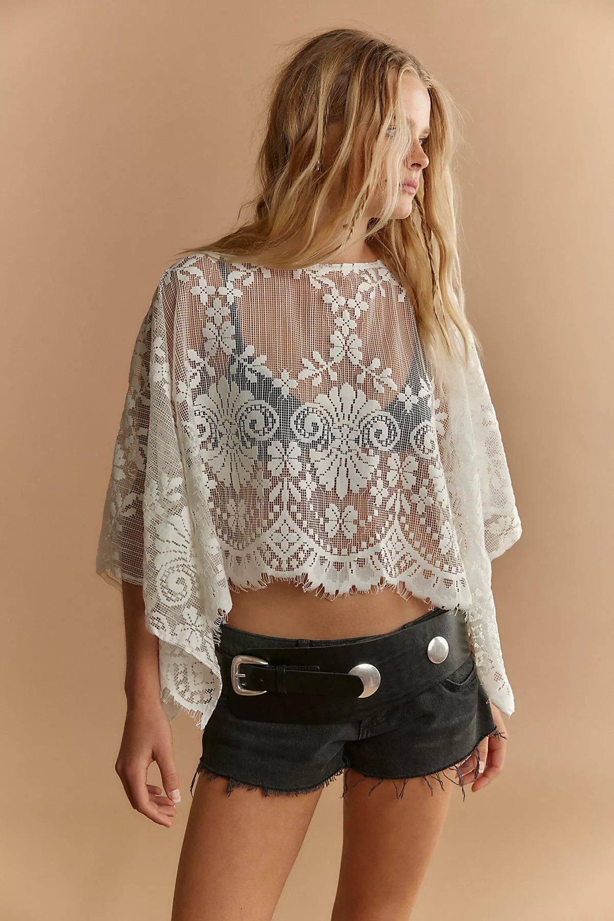 FP x Malai Lace Poncho