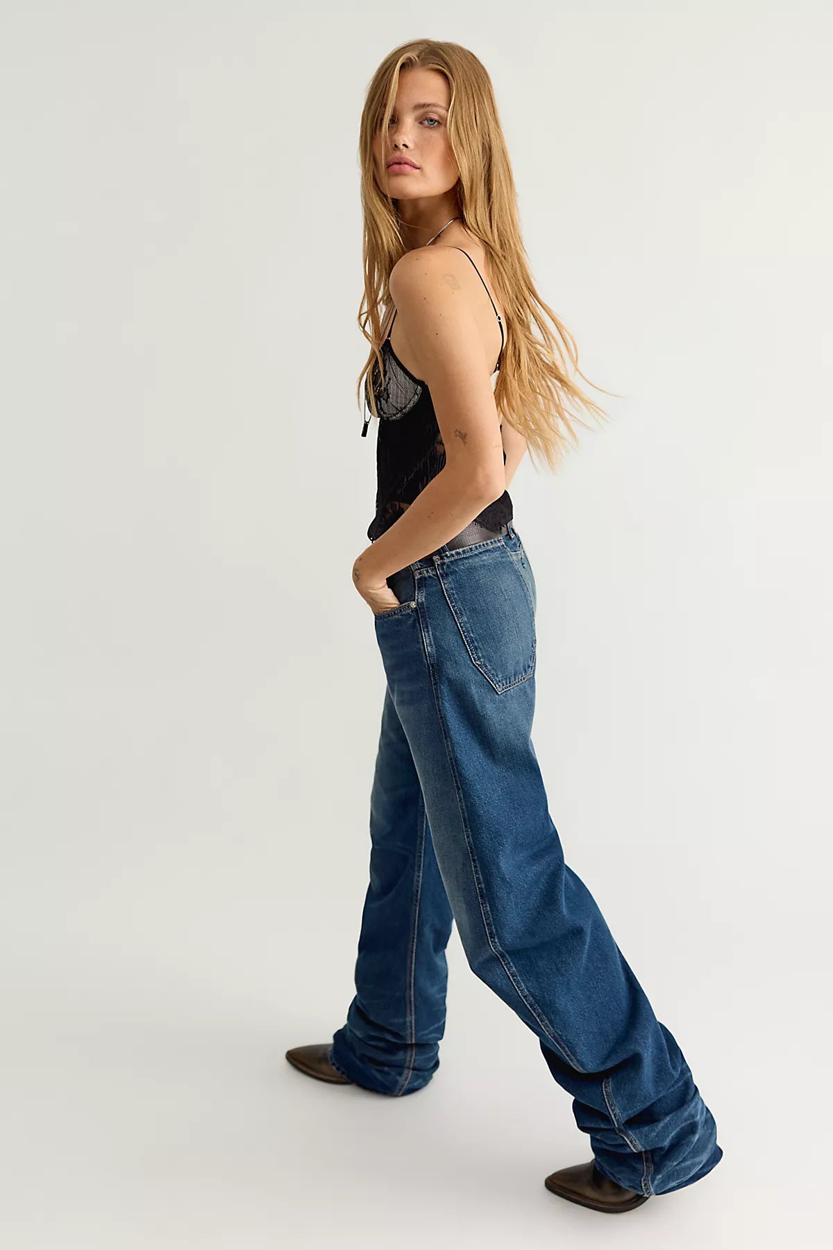 Icon Denim Riri Stacked Barrel Jeans