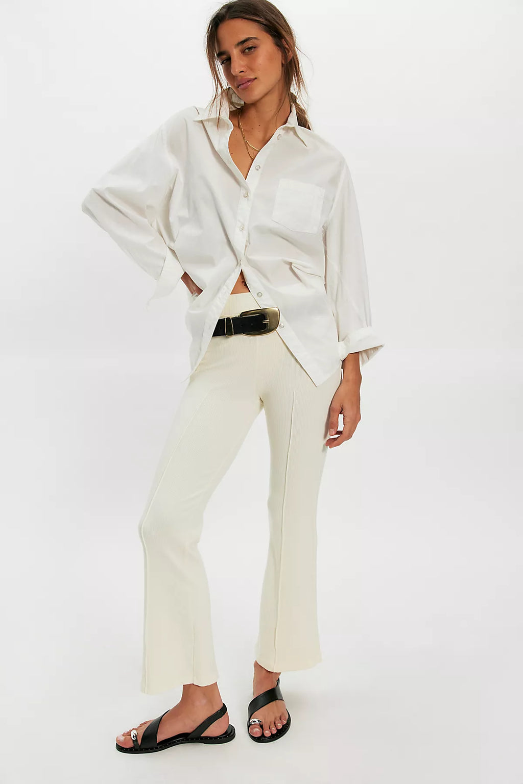 DONNI. The Rib Kick Flare Pants