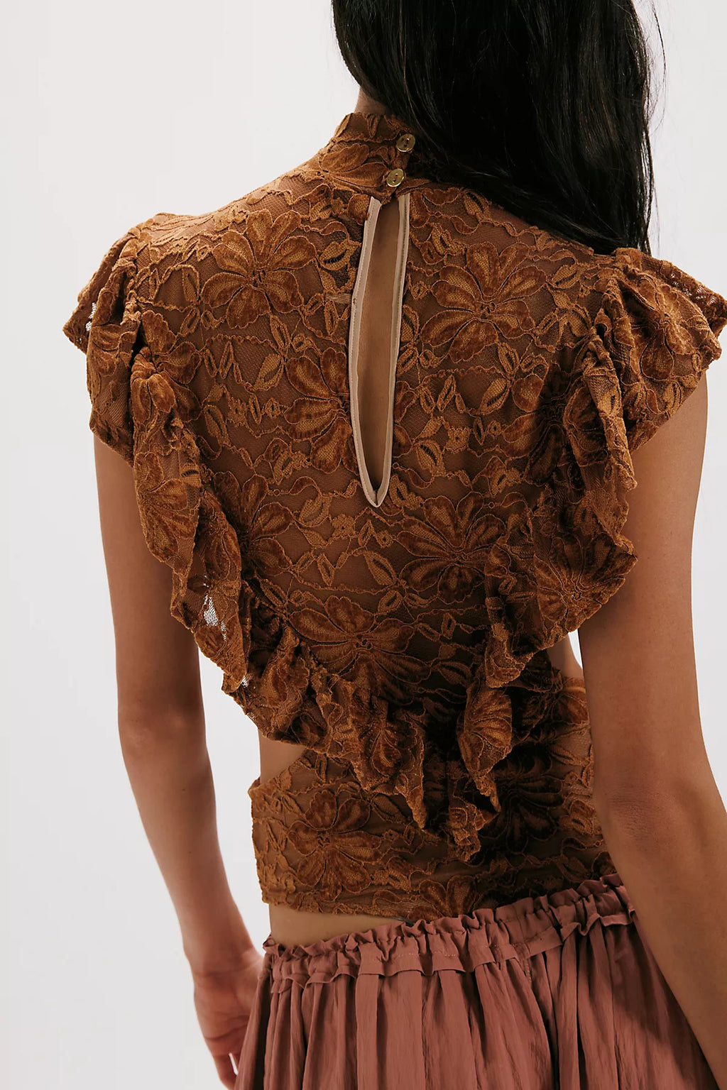 Nightcap Fleur Lace Apron Bodysuit