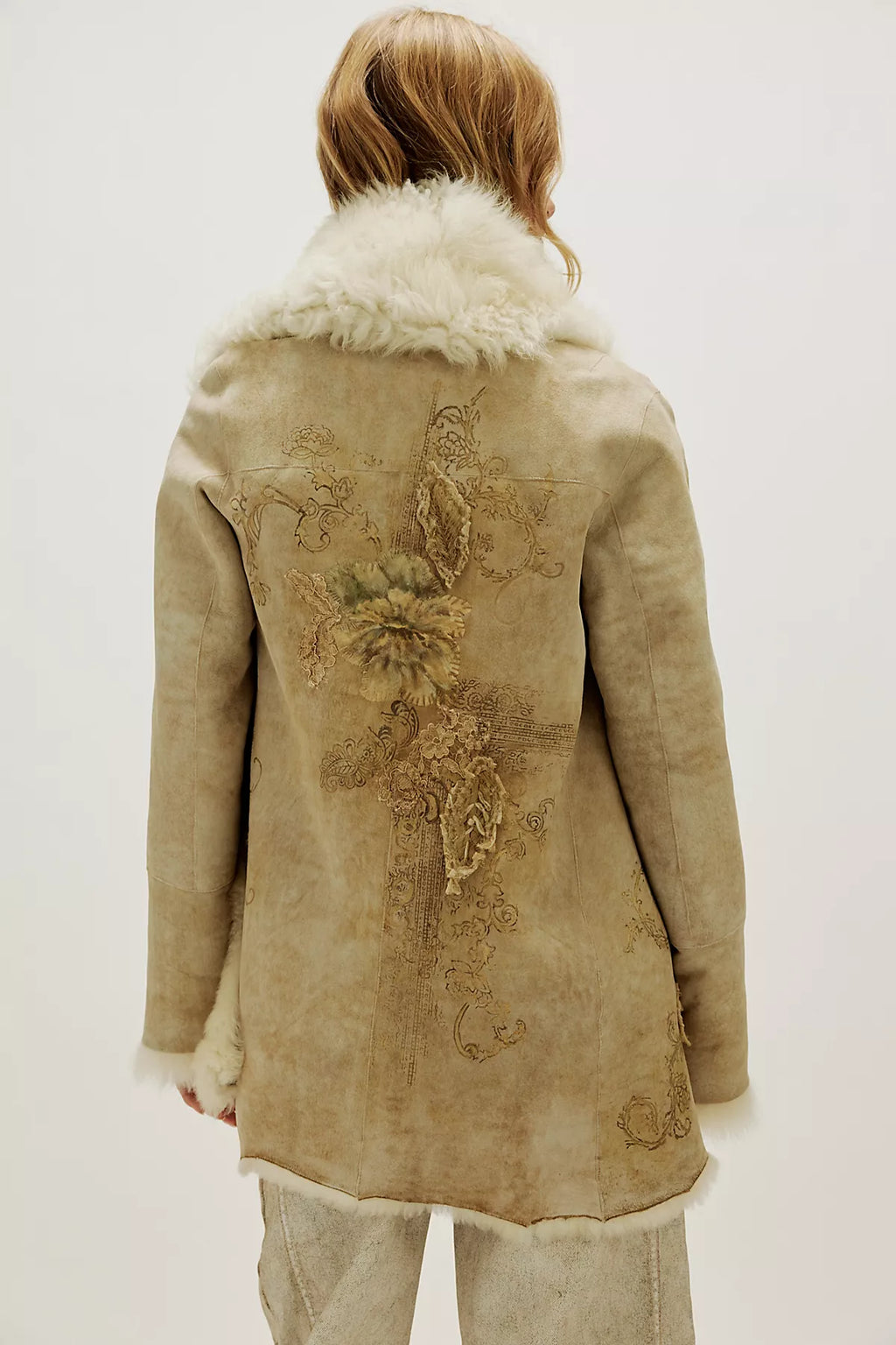 Nigel Preston Roses Painted Jacket