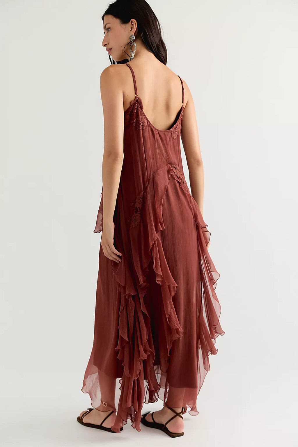 Nigel Preston Floating Angel Chiffon Maxi Dress