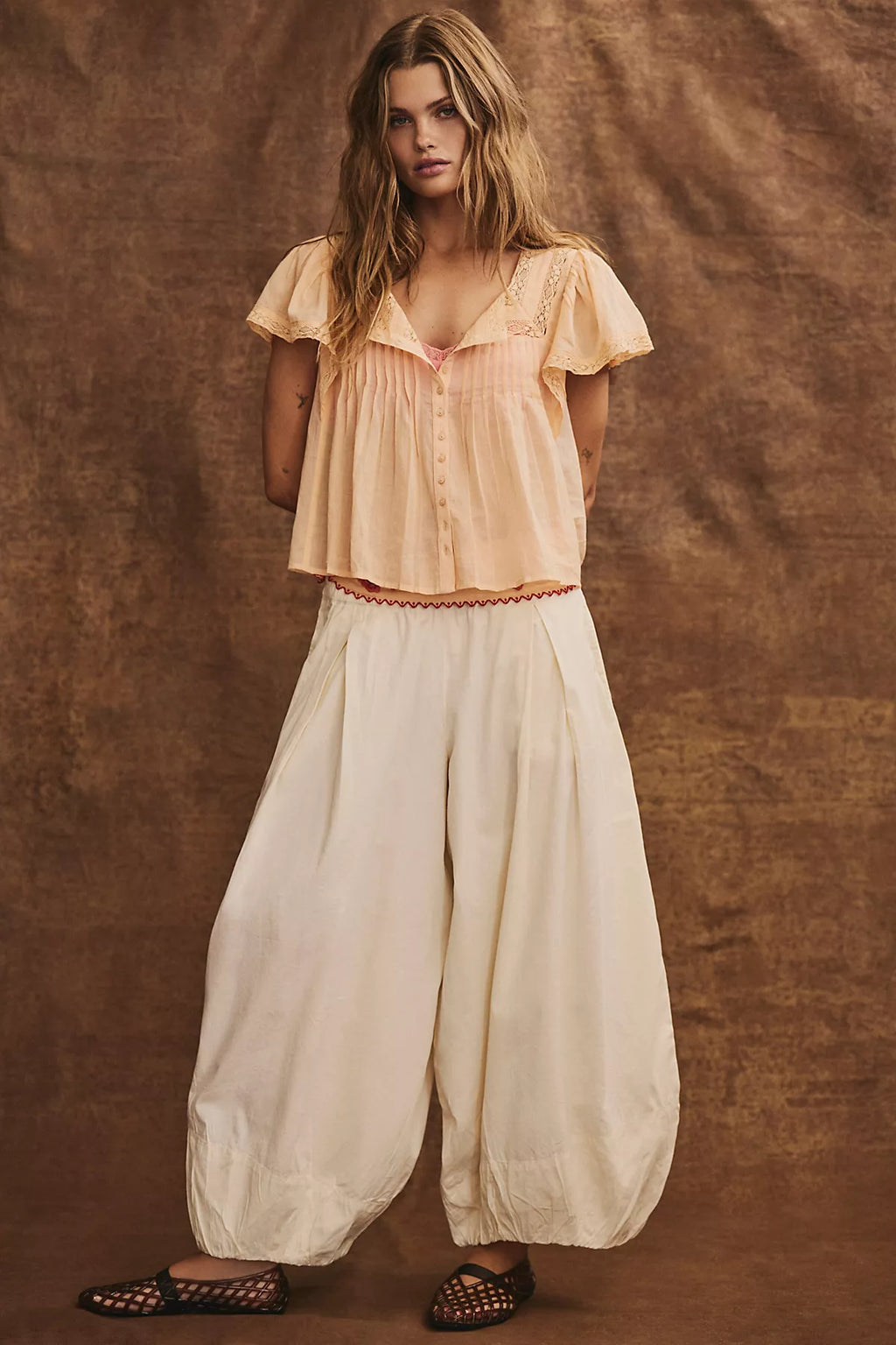 Moonflower Pull-On Balloon Pants
