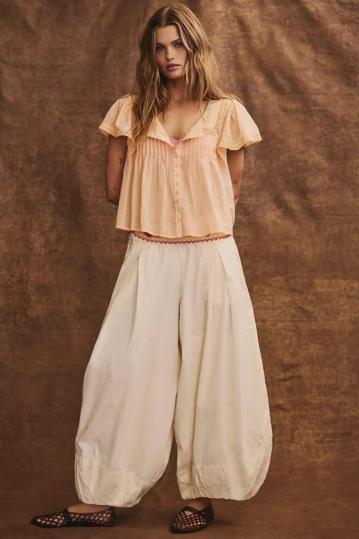 Moonflower Pull-On Balloon Pants