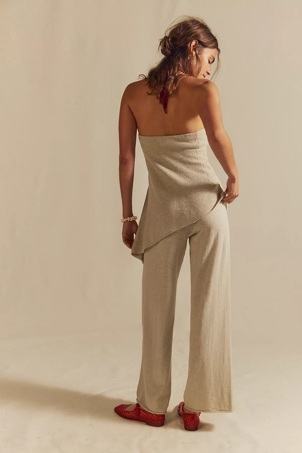 Krista Cotton-Linen Sweater Set