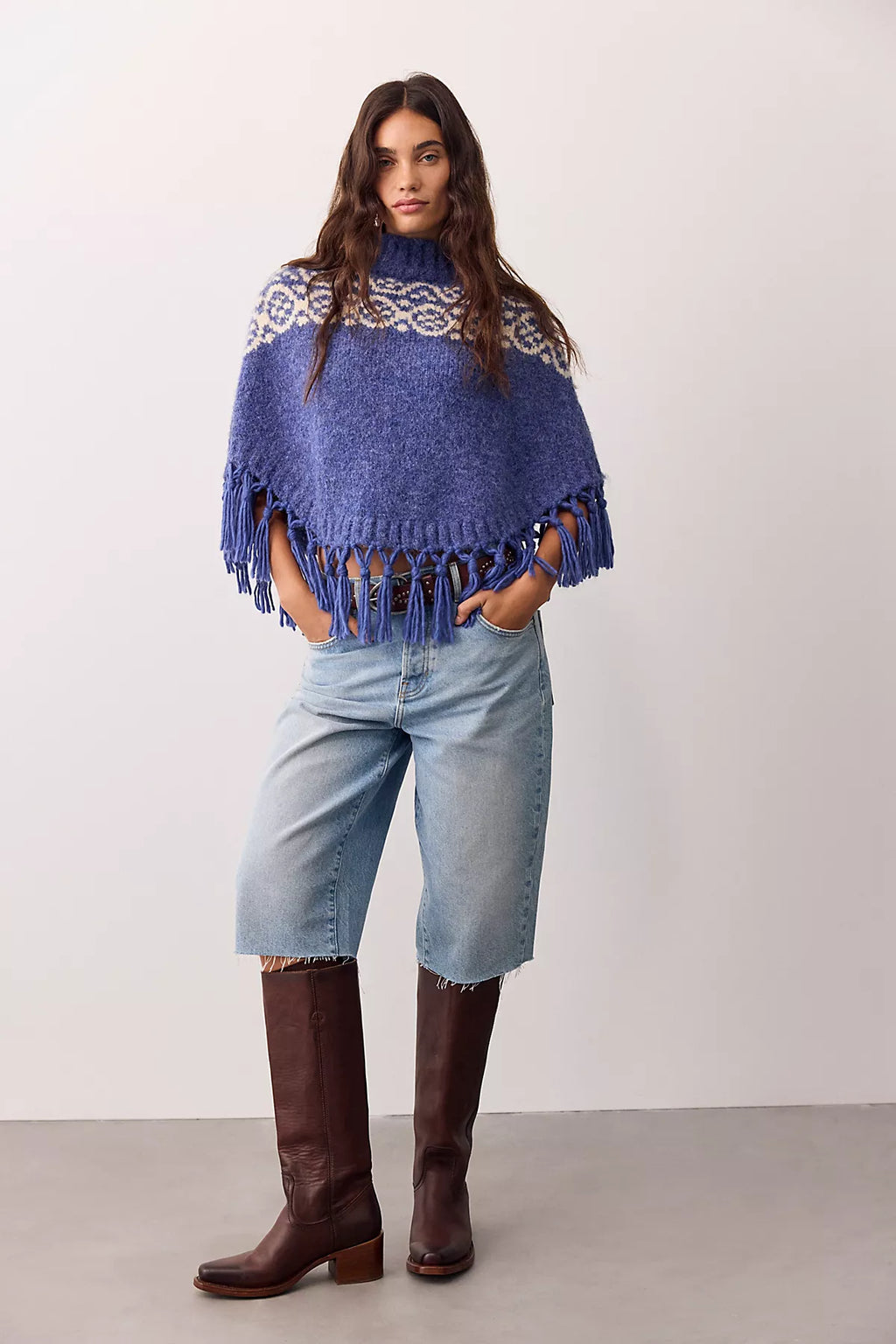 Emma Printed Poncho