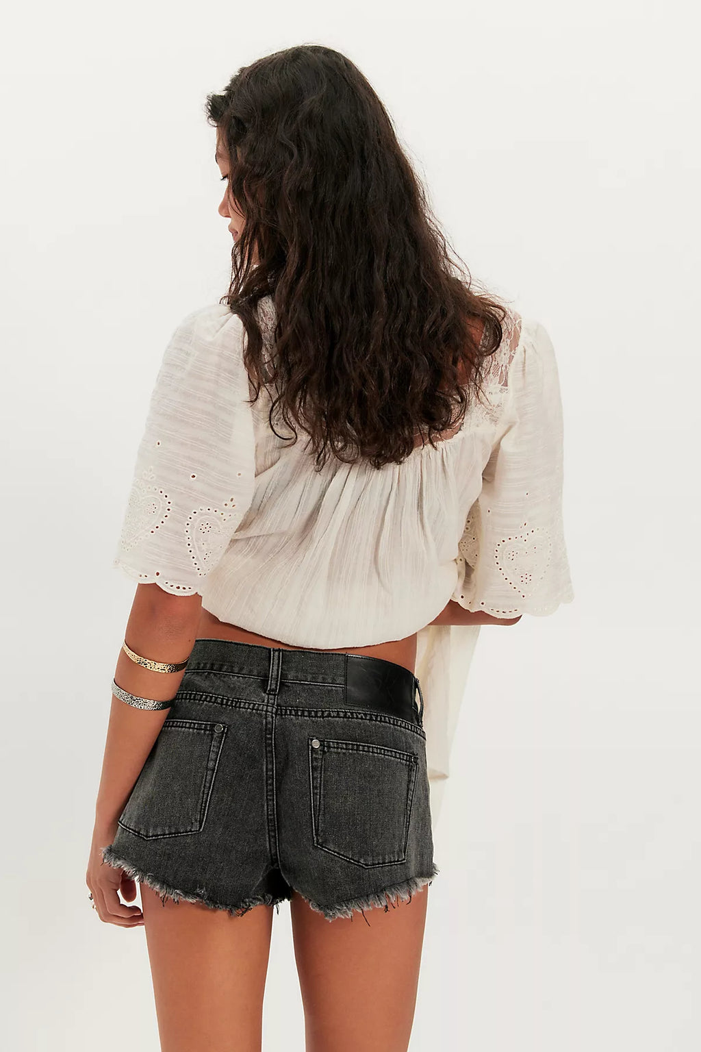 OneTeaspoon Micro Dukes Low-Waisted Denim Shorts