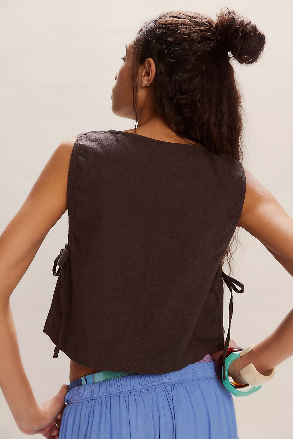 Nora Cotton-Linen Top