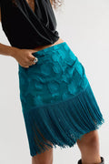 Nigel Preston Micro Mini Fringe Skirt