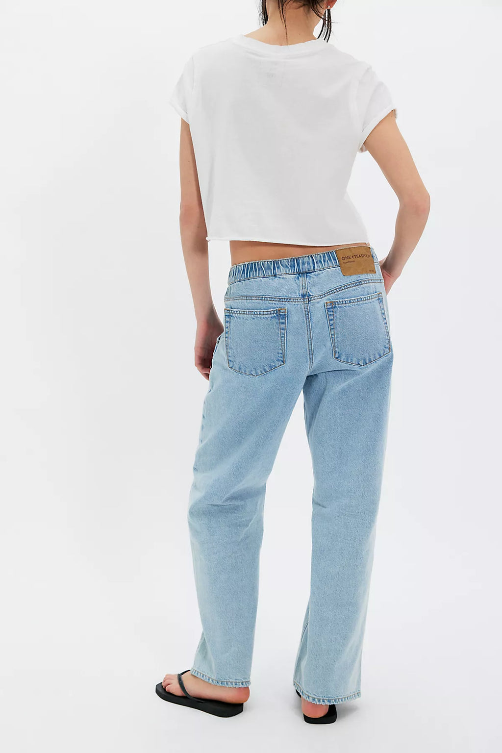 OneTeaspoon Roadhouse Wide-Leg Drawstring Jeans