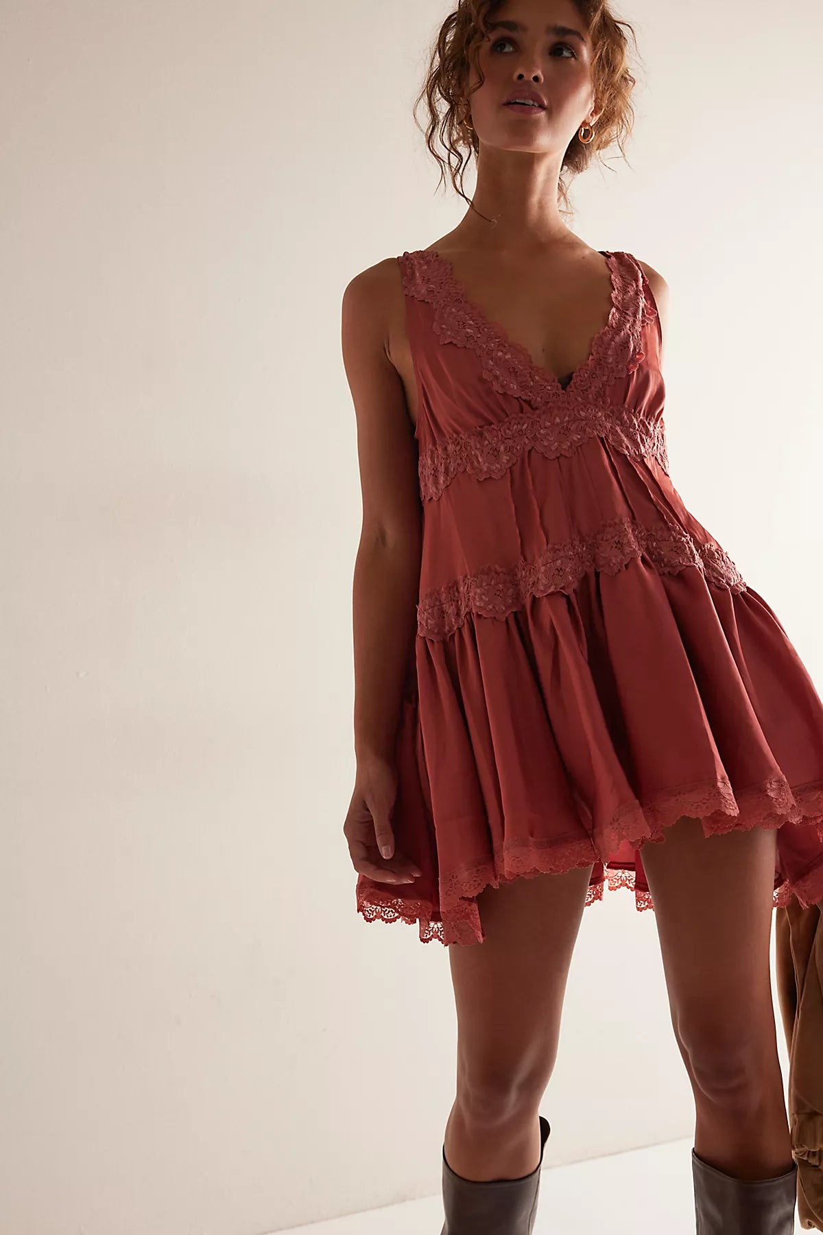 In This Groove Mini Slip Dress