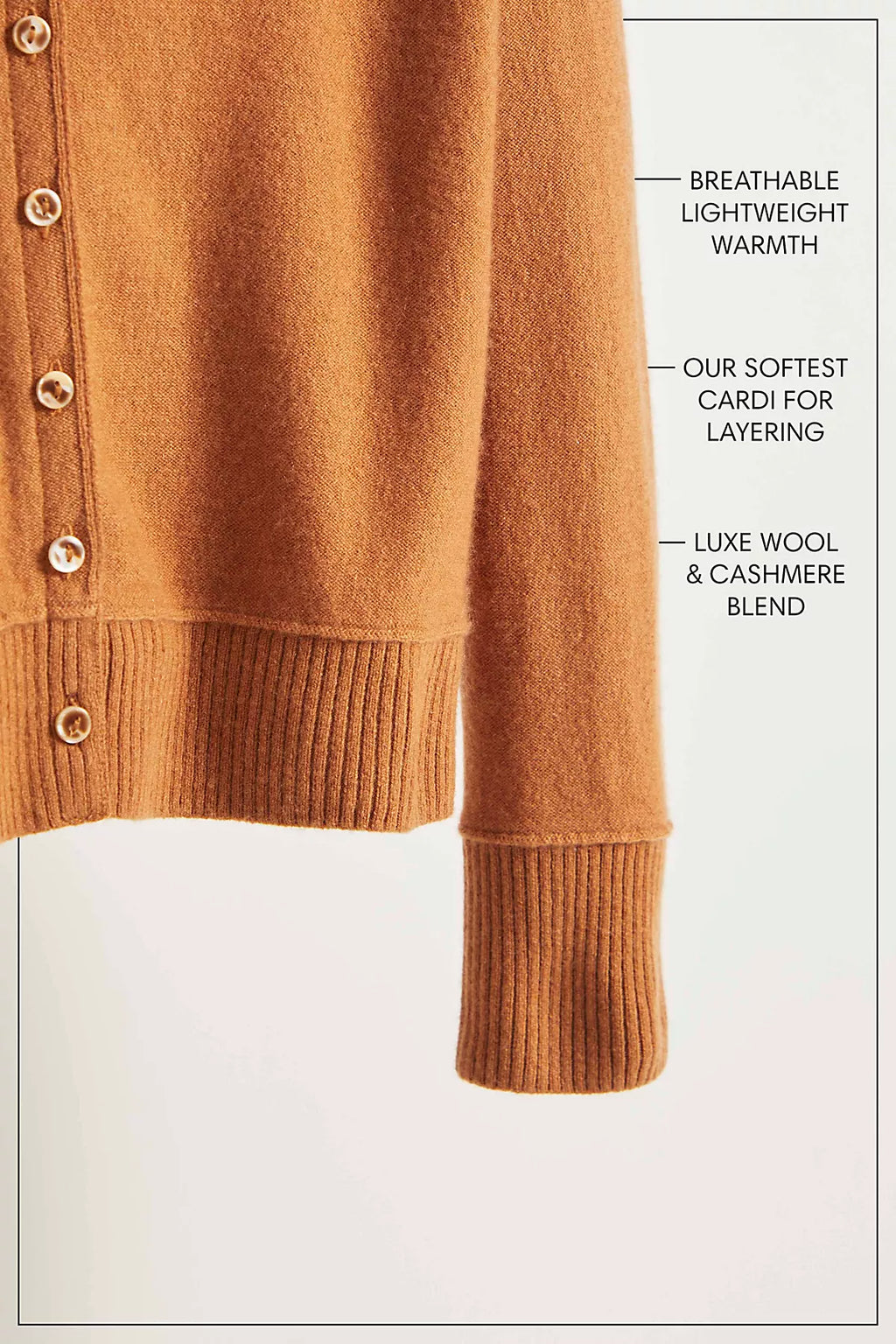 Nocturnal Solid Cashmere Cardi
