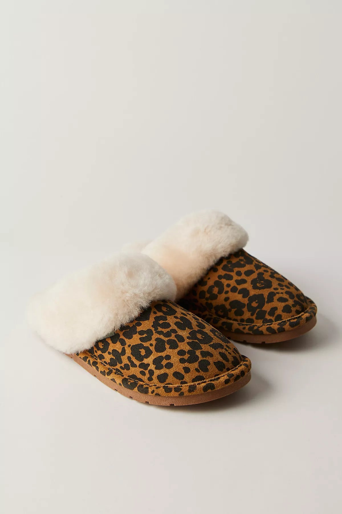 Cloud Nine Leopard Scuff Slippers