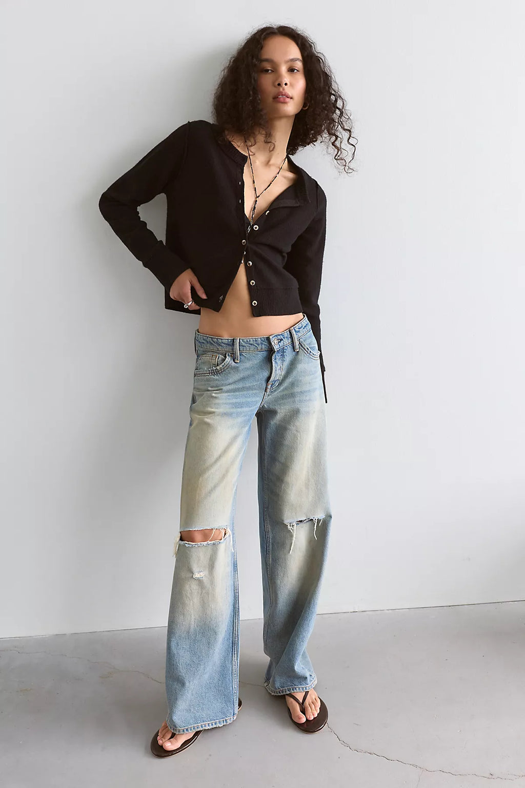 Nocturnal Solid Cashmere Cardi
