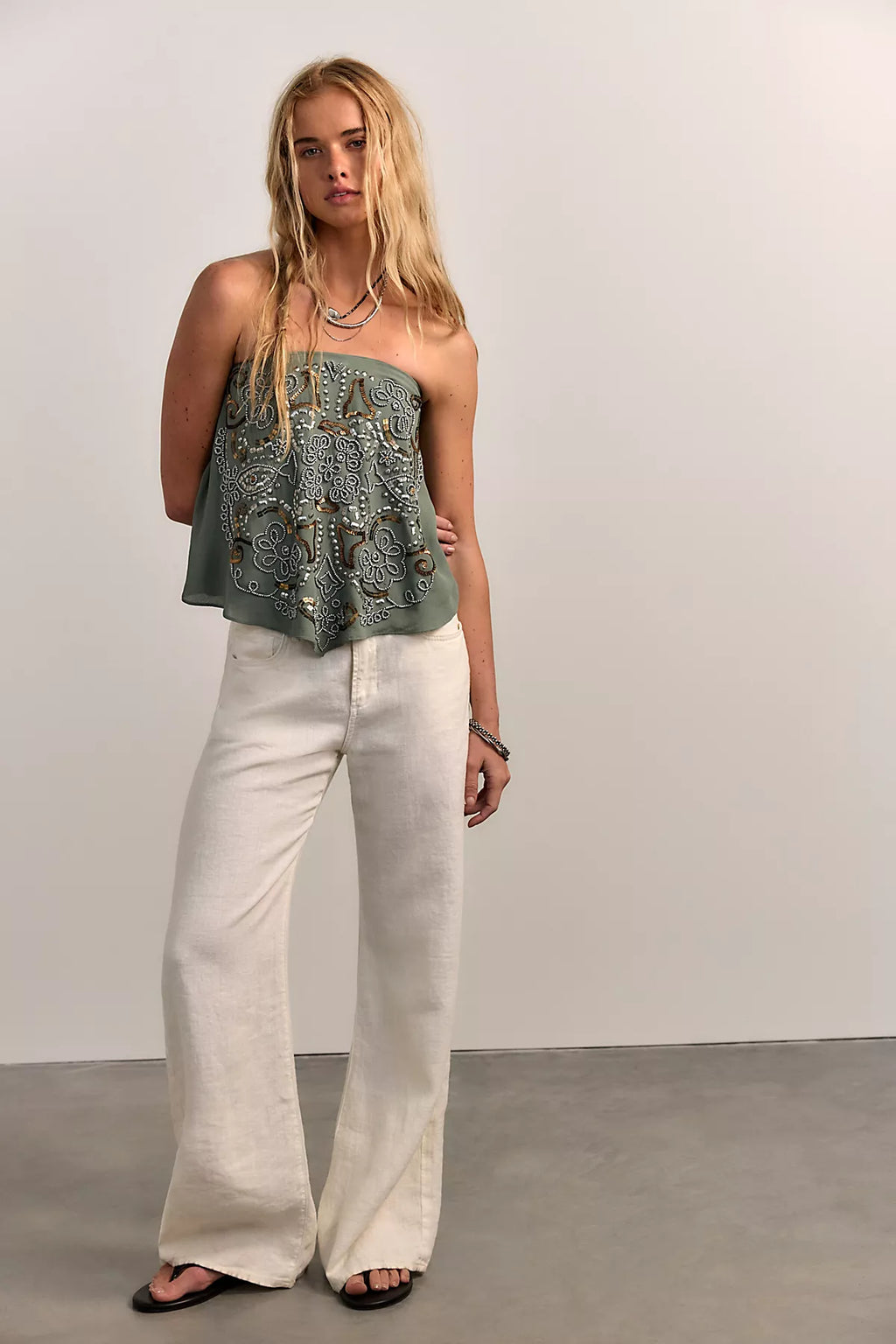 Julia Embellished Tube Top