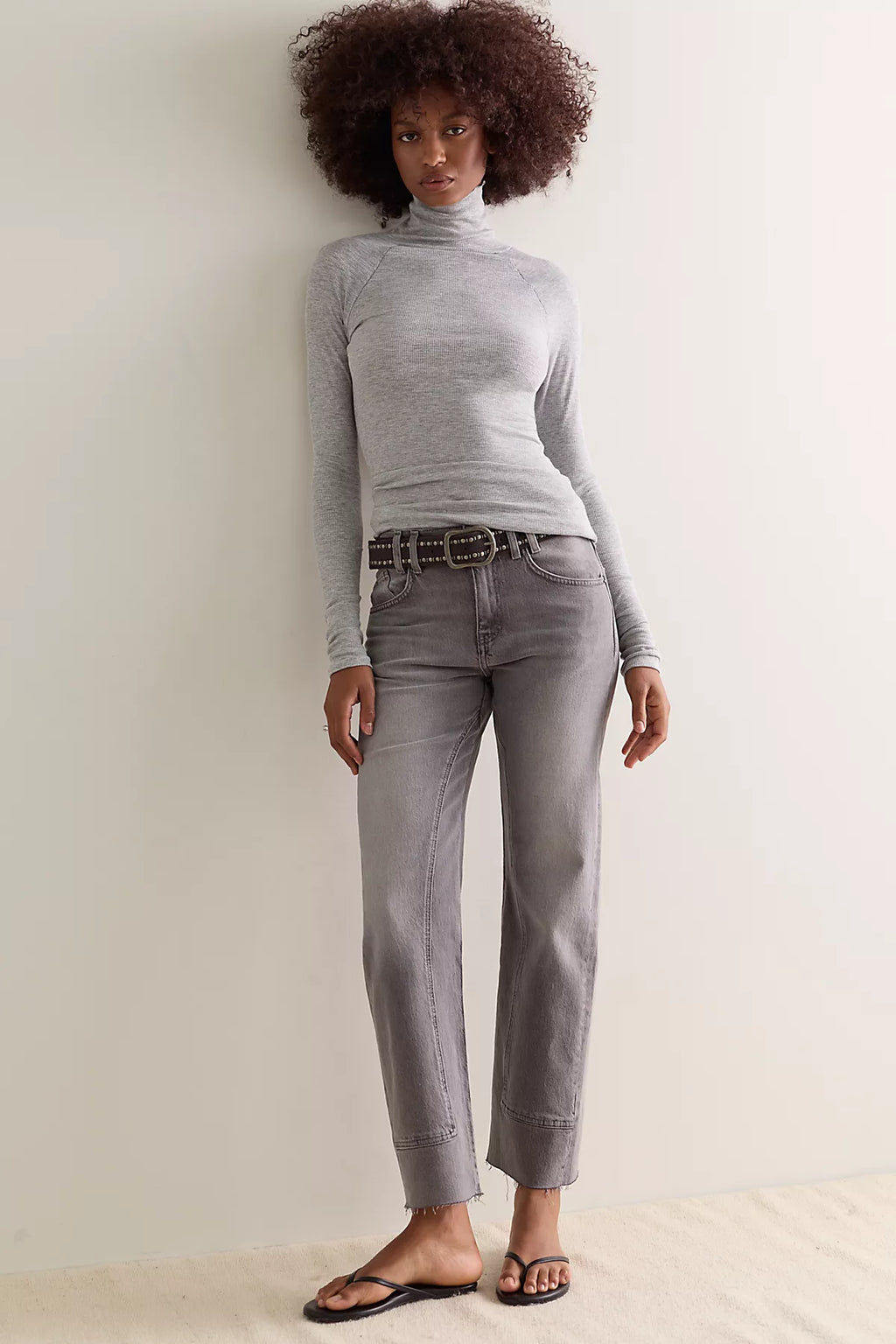 Keeping It Light Ribbed Turtleneck Top