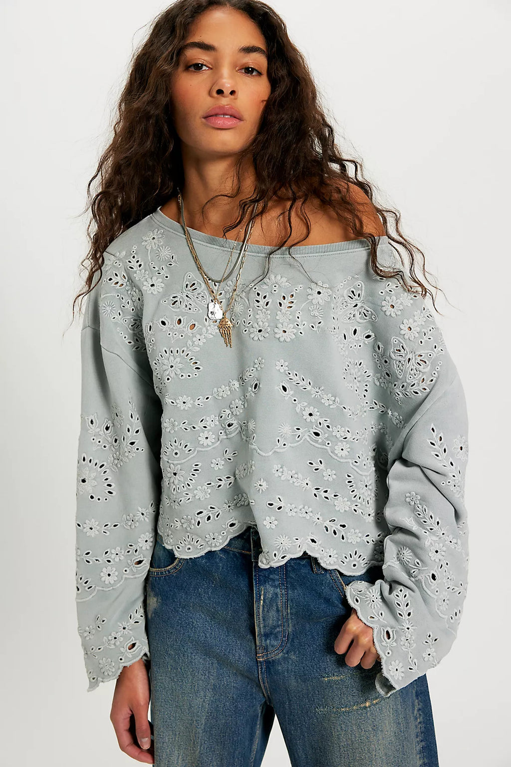 Iris Embroidered Sweatshirt